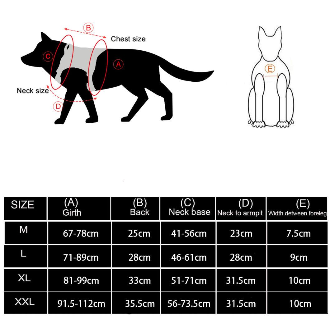 Customized Adjustable Tactical Pet Training Dog Harness with Handle