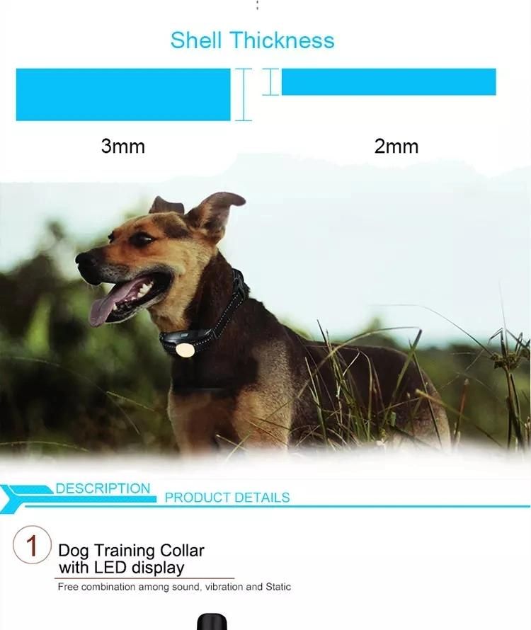 Electric Operated Dog Shock Collar Dog Shock Rechargeable Remote Dog Training Collar