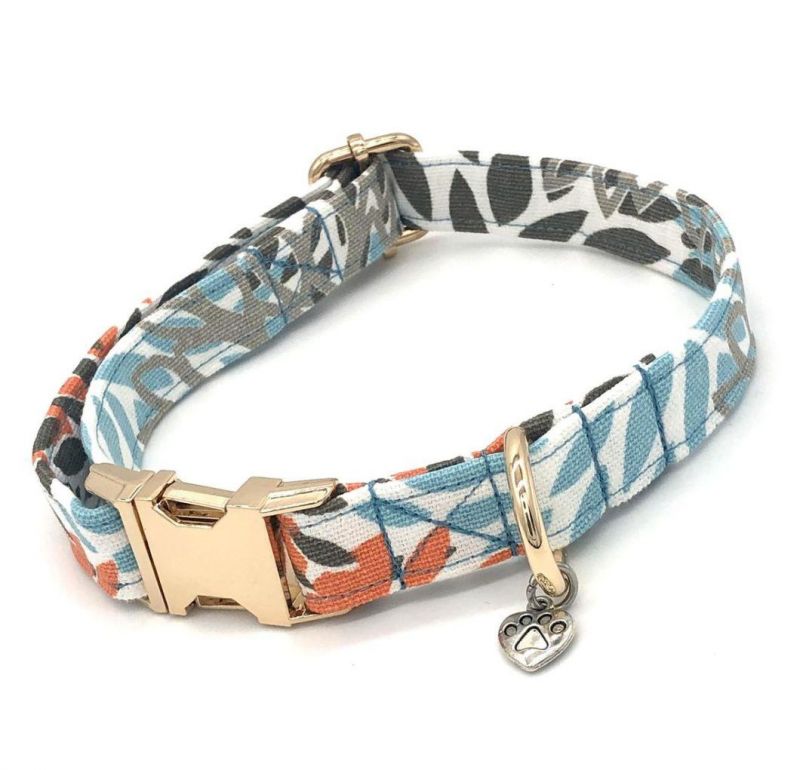 Custom Print Durable Canvas Dog Collar