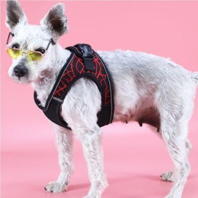 Custom Logo No Pull Durable Reflective Dog Harness Soft Padded Quick Release Pet Dog Harness Pet Accessories