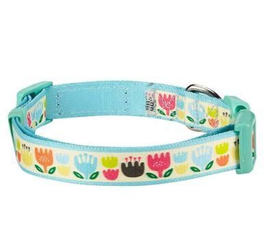 2022 Instargram Hottest Spring Collaection Polyester Break Away Adjustable Pet Dog Collar