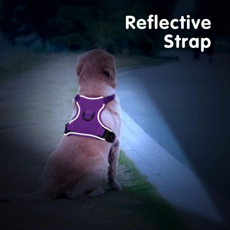 Highly Reflective Easy to Wear Mesh Dog Harness for Large Dogs