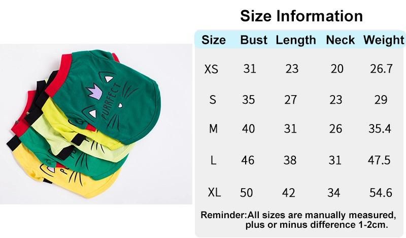 Manufacturer Supplies New Summer Pet Dog T-Shirt Teddy Bear Schnauzer Thin Small Medium-Sized Dog Clothes