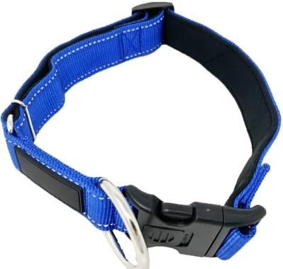 Spupps Reflective Service Dog Collar- Rubber Patch-Durable Nylon