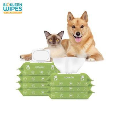 Biokleen Super Soft Non-Woven Material Antiseptic Dedorizing Pet Grooming Wet Wipes and Dog Ear Wipes