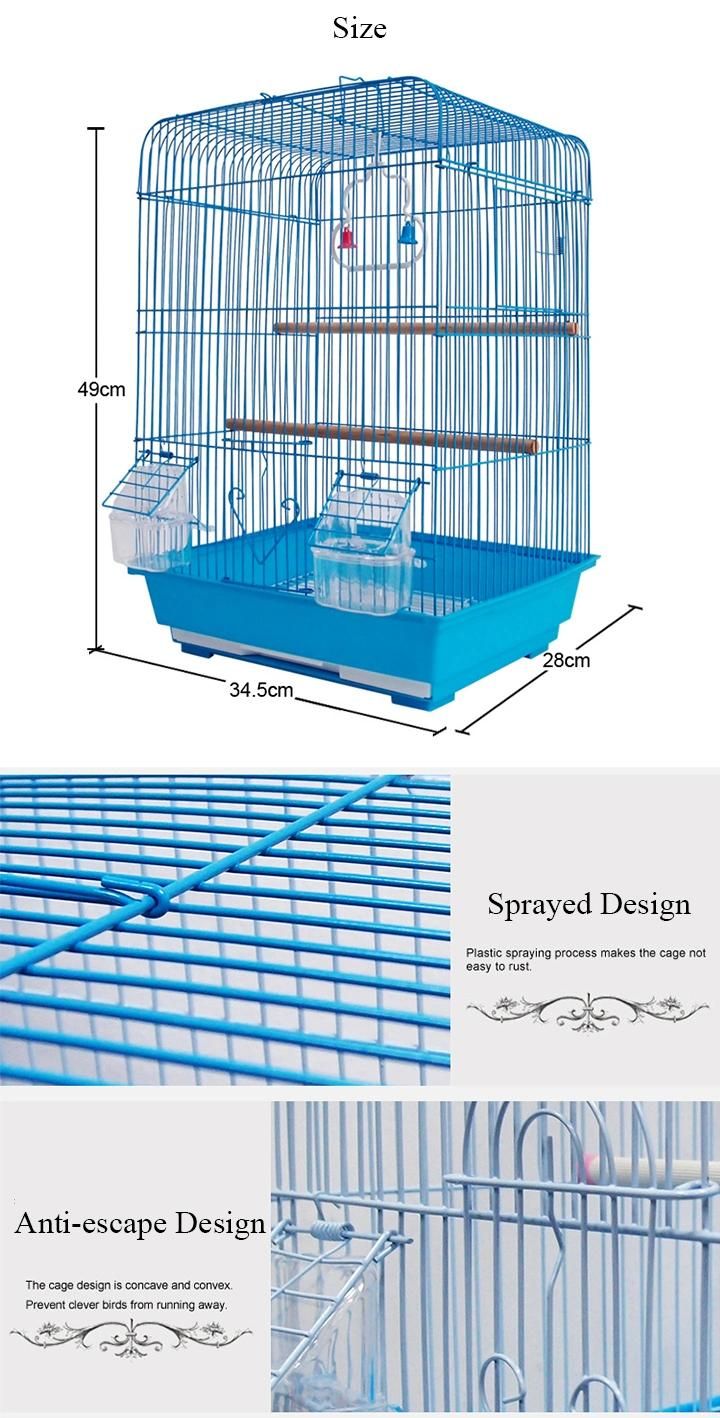 Manufacture Supply Large Stainless Steel Bird Breeding Cage with Stands