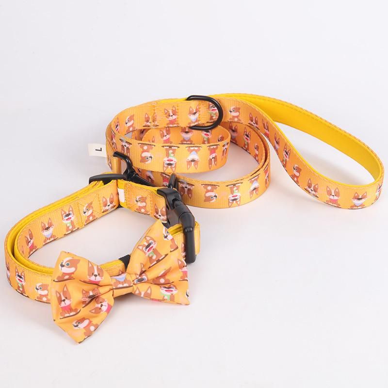 2021 Wholesale Sublimation Custom Dog Harness Soft Padded Handle Strong Polyester Dog Leash for Outdoors