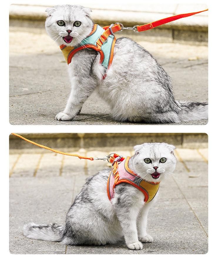 Factory Supply Dog Harness and Leash Set Breathable Dog Vest