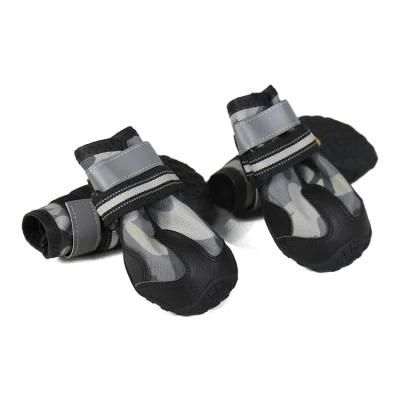Popular Custom Reflective Waterproof Anti-Slip Safety Comfortable Winter Pet Shoes for Dogs