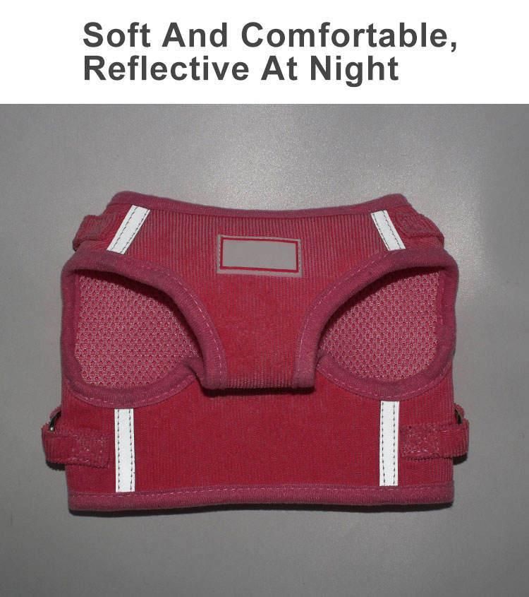 Orange Brown Reflective 2 in 1 Reversible Dog Harness Set Plain Dog Leads and Harness