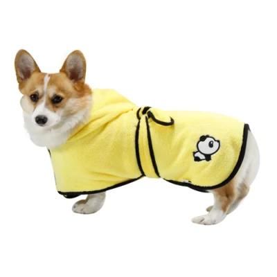 Super Absorbent Microfiber Fast Dry Pet Product Warm Dog Bathrobe