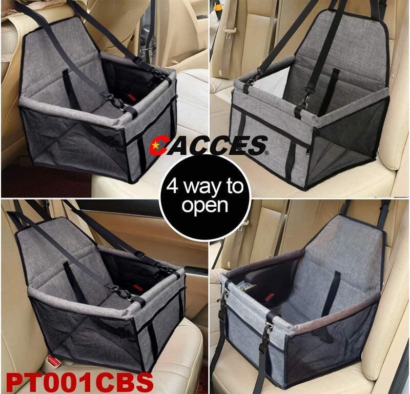 Car Seat Booster for Dogs Cat Pet Car Bag Dog Booster Seat Dog Car Booster Seat Cover, Waterproof Dog Car Seat Travel Carrier Bag with Pet Seat Belt, Foldable