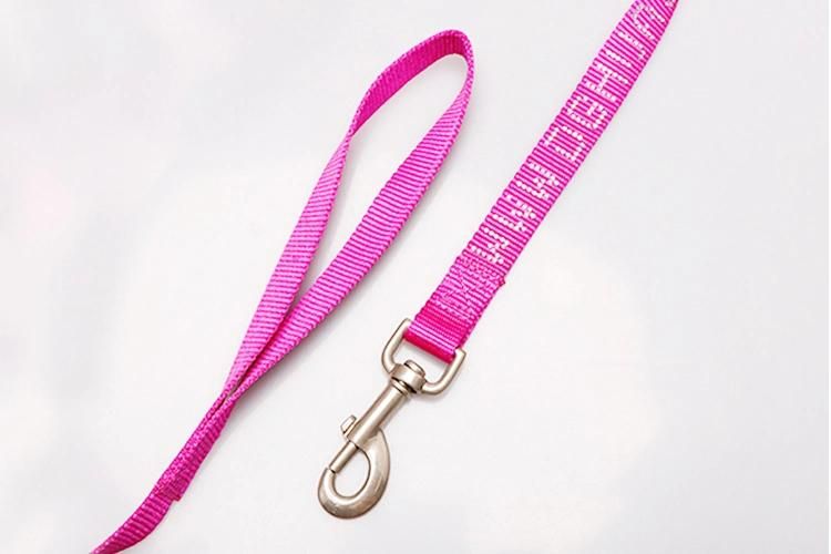 Custom Nylon Service Custom Print Logo Rope Dog Leash Webbing