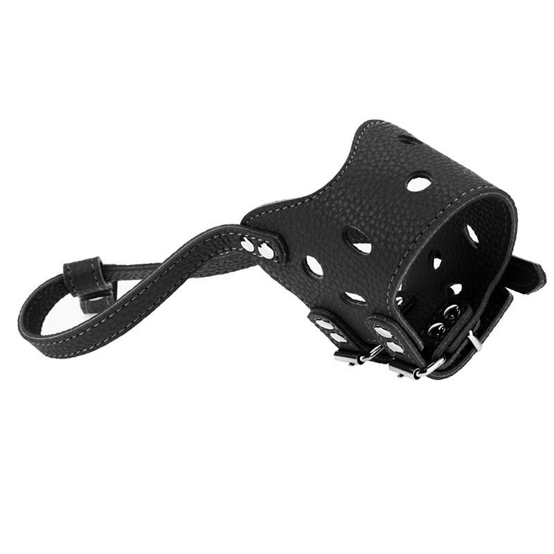 PU Leather Pet Products Adjustable Prevent Bite Pet Mask Dog Muzzle Dog Training Products