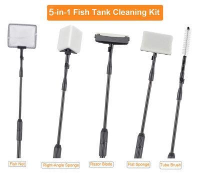 120cm 5-in-1 Aquarium Cleaning Tool 120cm Extendable