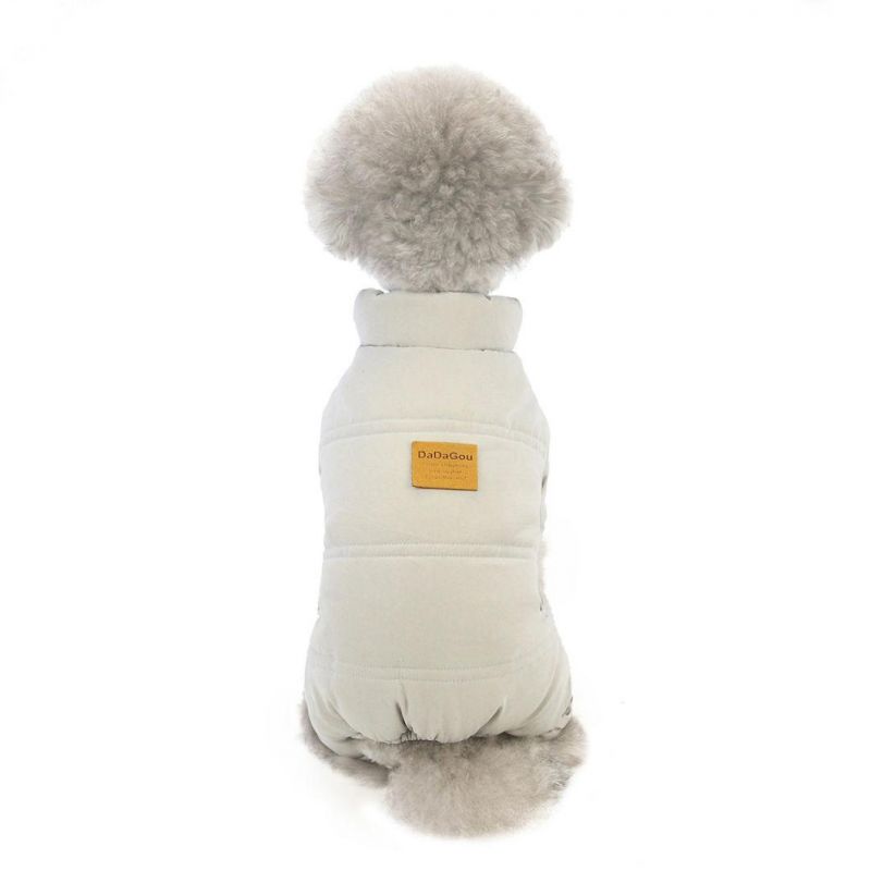 Pet Clothes Winter New Dog Clothes Leisure Four-Legged Cotton-Padded Pet Clothing Autumn and Winter Clothing Thickened Cotton-Padded Jacket