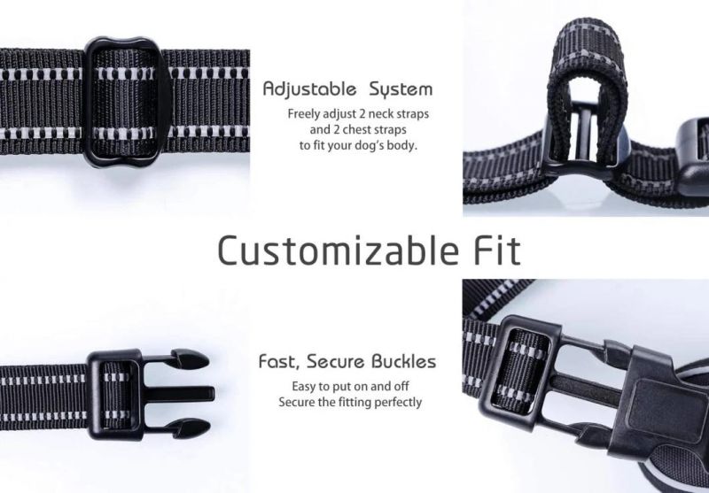 No Pull, No Choke Highly Reflective Dog Harness