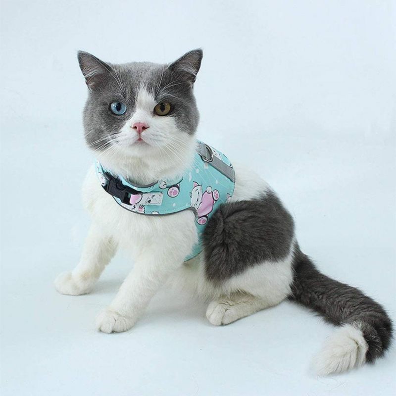 Cat Harness and Leash Sets Reflective Tape Pet Harness
