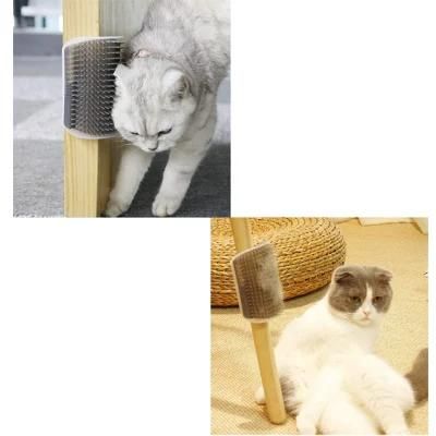 Best Price High Quality Soft Semi-Cylindrical Dog Cat Self Groomer Wall Corner Massage Comb Brush