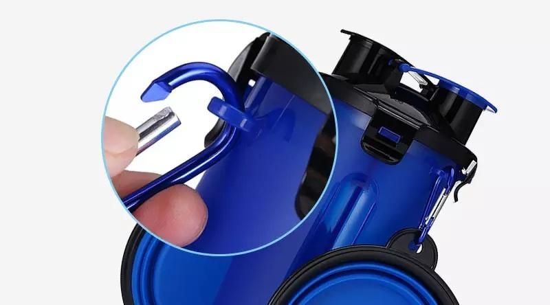 Travel Portable Dog Food Container/ Outdoor Dog Feeder Pet Silicone Bowl