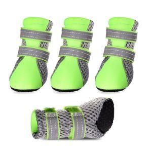 Green Outdoor Hot Sale Antiskid Pet Waterproof Pet Dog Shoes