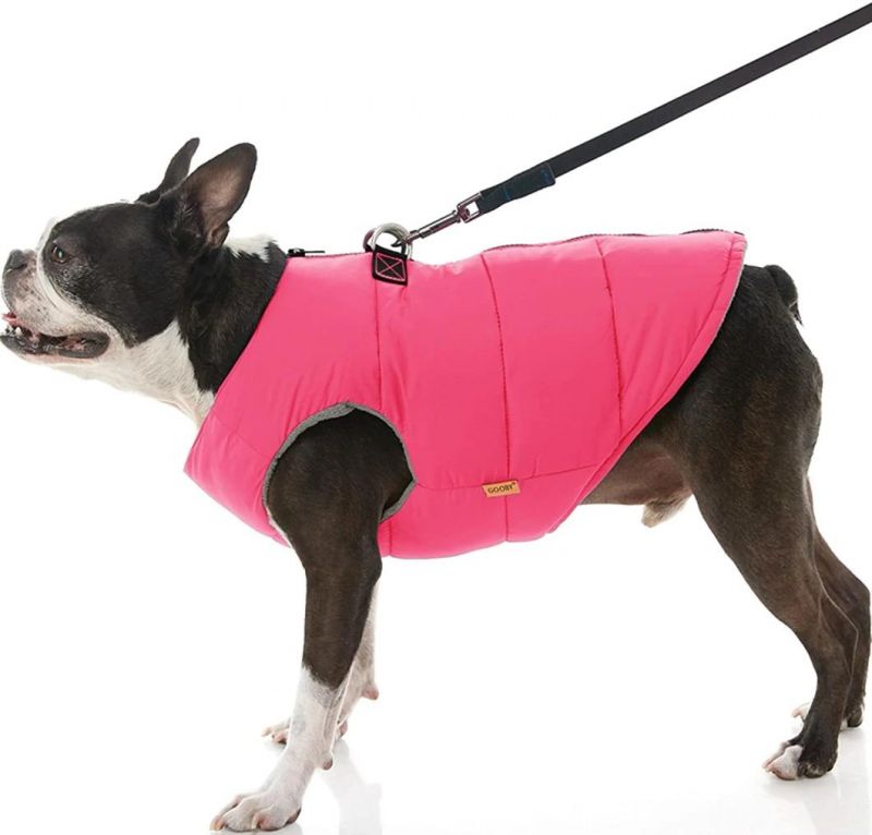 Warm Small Dog Sweater with Zipper Closure