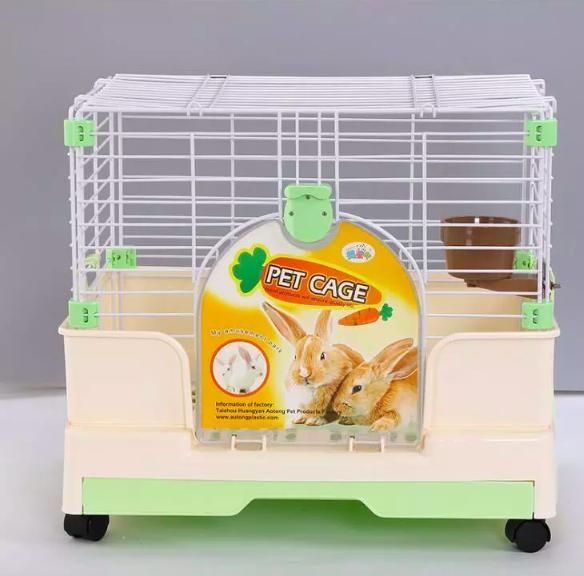 China Animal Cages Factory Supplier Hot Sale Portable Folding Iron Breeding Pet Cage