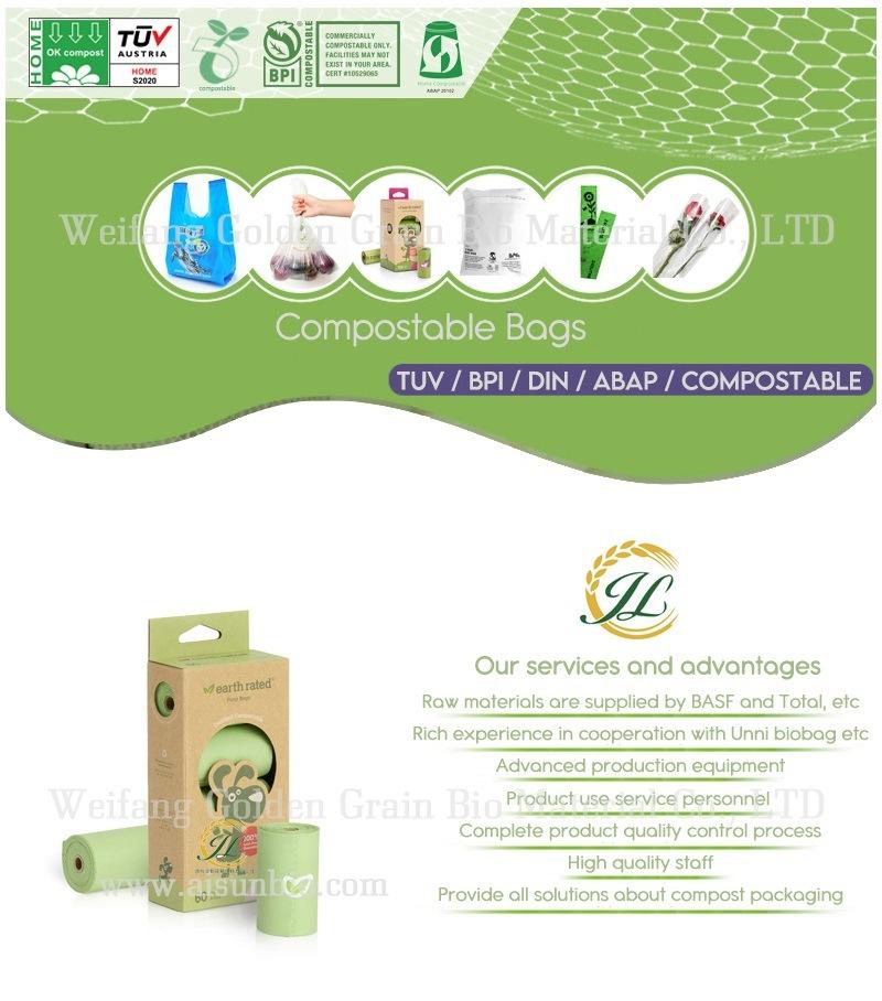 Compostable Corn Starch Pet Wate Bags/Dog Poop Bags/Cat Litter Bags