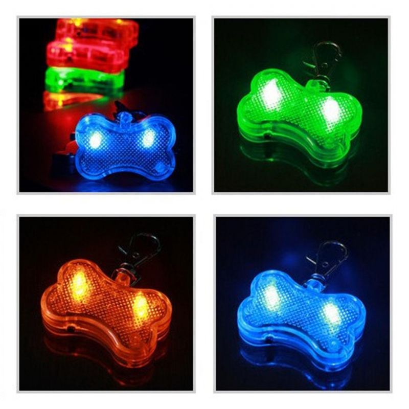 LED Light up Pet Pendant Pendant Small Bone Luminous Pendant