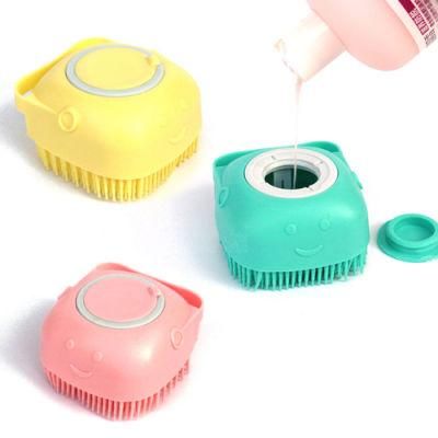 Multifunctional Beauty Brush for Dog, Massage to Remove Floating Hair, Silicone Pet Bathing Massage Brush