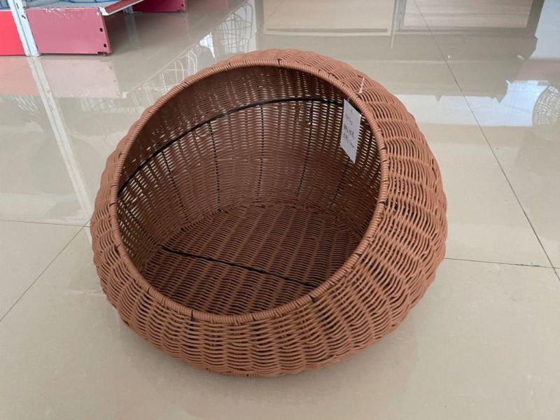 Rattan Furniture Pet House Animal Dog Bed with Cushion