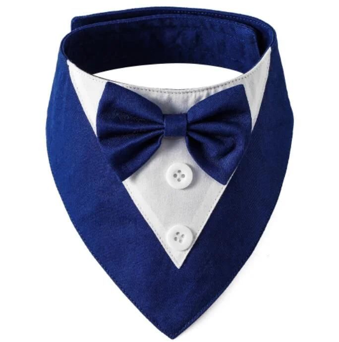British Wedding Pet Accessories Suit Pet Saliva Towel Pet Bow Tie Neck Scarf