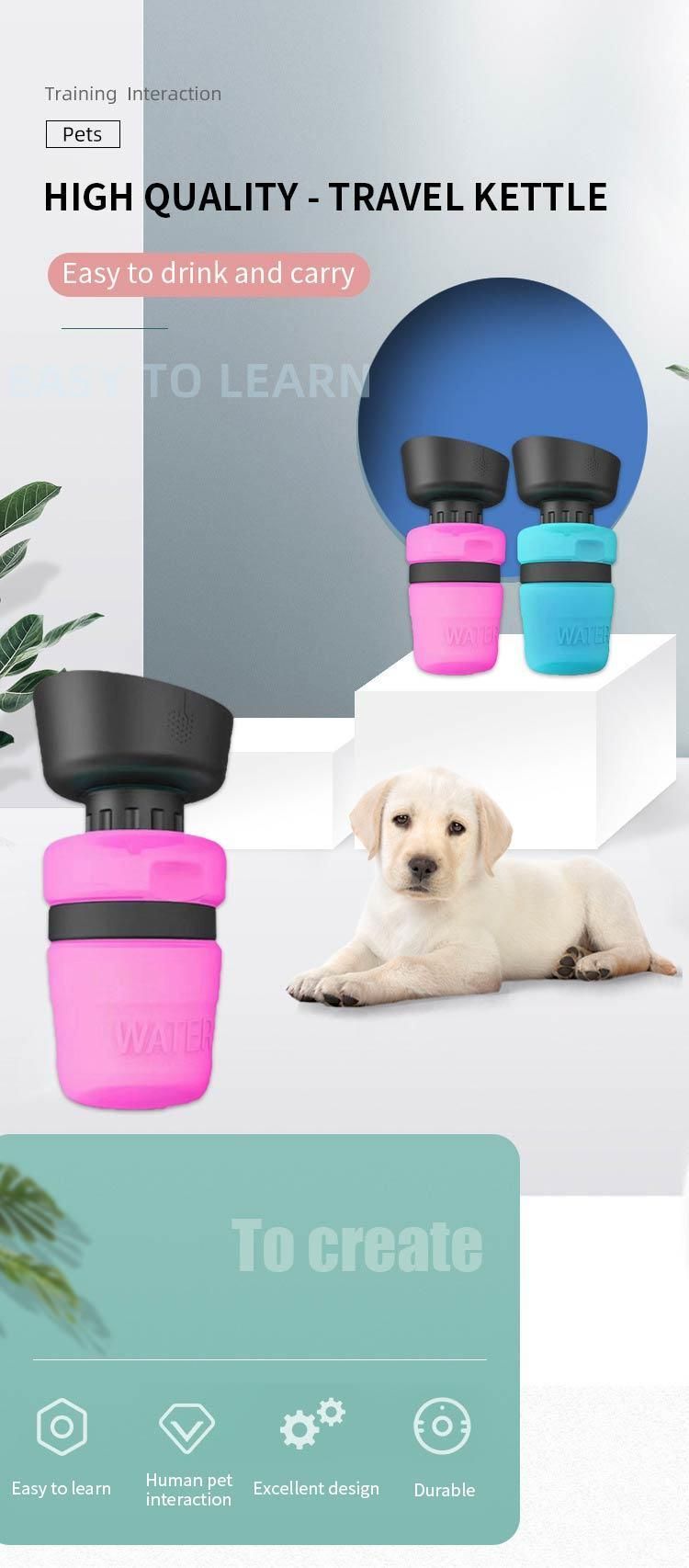 Professional Silicone Customized Logo Pet Portable Dog Bowl Water Bottle