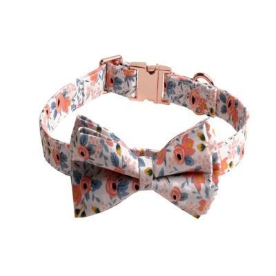 Little Flowers Cat Collar Noble Gold Buckle Pet Collar