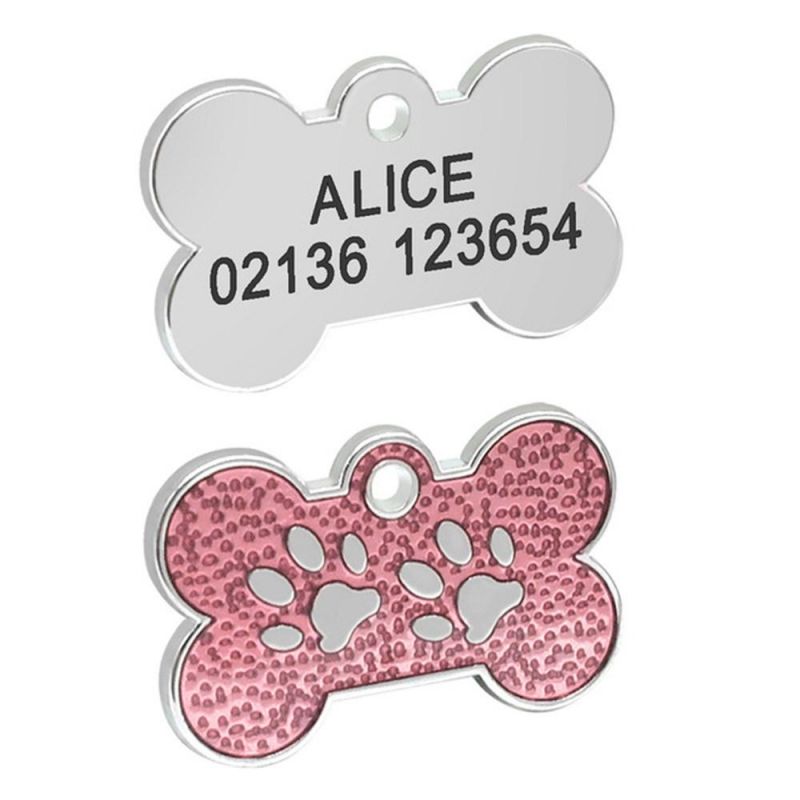 Engraved Dog Name ID Tags Pendant Personalized Pet Accessories