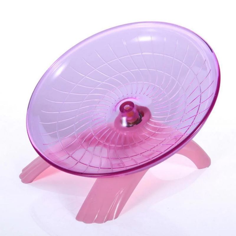 Pet Hamster Flying Saucer Exercise Squirrel Wheel Hamster Mouse Running Disc Rat Toys Cage Small Animal Hamster Accessories