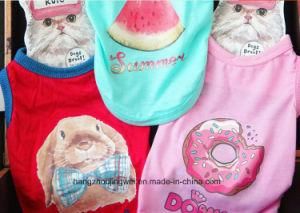 Sunmmer Sweet Lovely Cartoon Dog T-Shirt 100% Cotton T-Shirt Small Dog Shirt Soft Costumes Pet Shirt