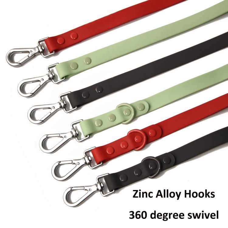 Durable Heavy Duty Waterproof Custom PVC Nylon Coated Webbing Dog Collar Leash