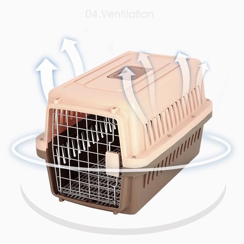 Customize OEM ODM Eco-Friendly Air Transport Plastic Cage Outdoor Pet Carrier