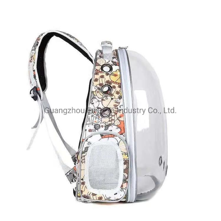 Transparent Multihole Ventilated Cat Dog Pet Backpack Carrier Bubble Bag Airline Approved Travel Hiking