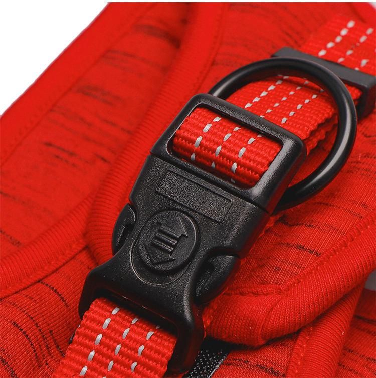 Wholesale Service Weighted Heavy, Duty No Pull Red Cest Chest Pet Dog Harness/