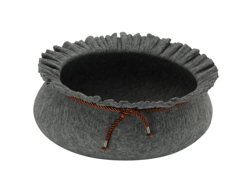 Handcrafted Cat Bed Cave - Felted From Eco-Friendly Felted Wool - Handmade Pod for Cats and Kittens
