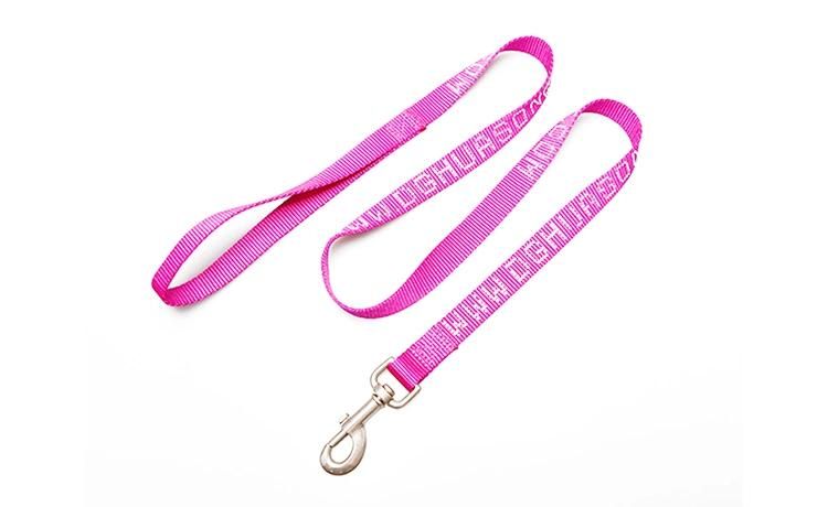 Custom Nylon Service Custom Print Logo Rope Dog Leash Webbing