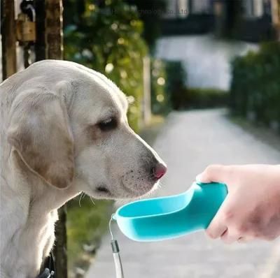 Factory Wholesale Pet Waterer 280ml Walking Portable Plastic Pet Drinker Pet Dog Bottle for Travel