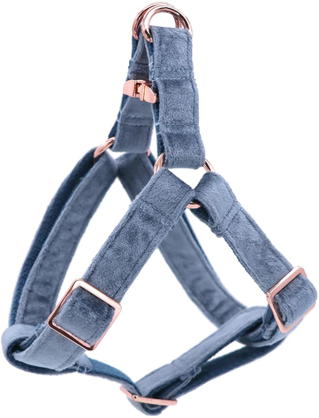 Dog Halter Harness Velvet Dog Harness with Multiple Colors Option