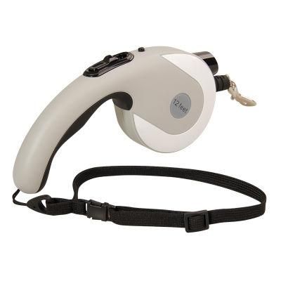 Automatic Portable LED Retractable Dog Leash Muzzle with Light