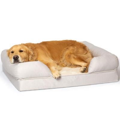 Orthopedic Dog Bed Lounge Sofa Removable Cover with 100% Suede 2.5&quot;-5&quot; Mattress Memory-Foam Premium Prestige Edition