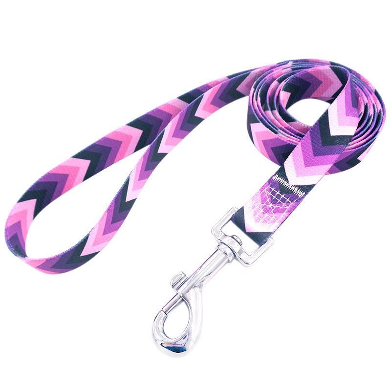 Custom Logo Sublimation Polyester Padded Soft Durable Pet Supplier Pet Leashes