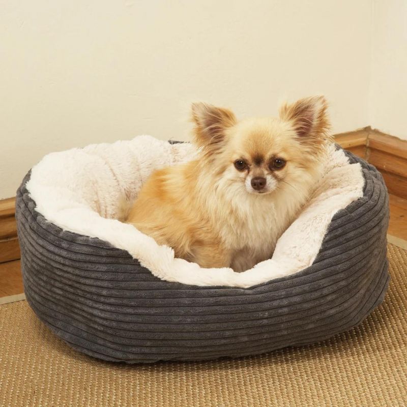 Pet Small Dog Bed Warm House Solid Colored Square Bed