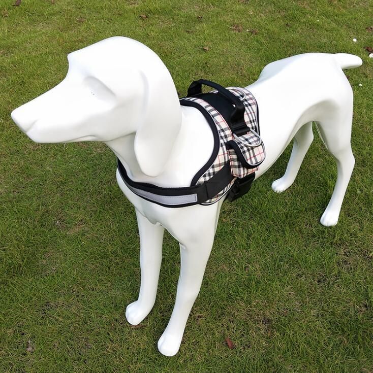 Heavy Duty No Pull Dog Harness with Poo Bag Holder with Small MOQ